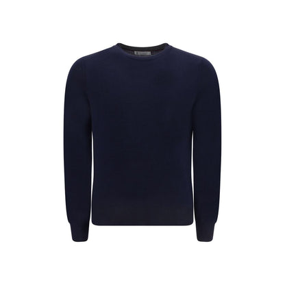 Sweat-shirt Brunello Cucinelli Oves Aries en laine bleue