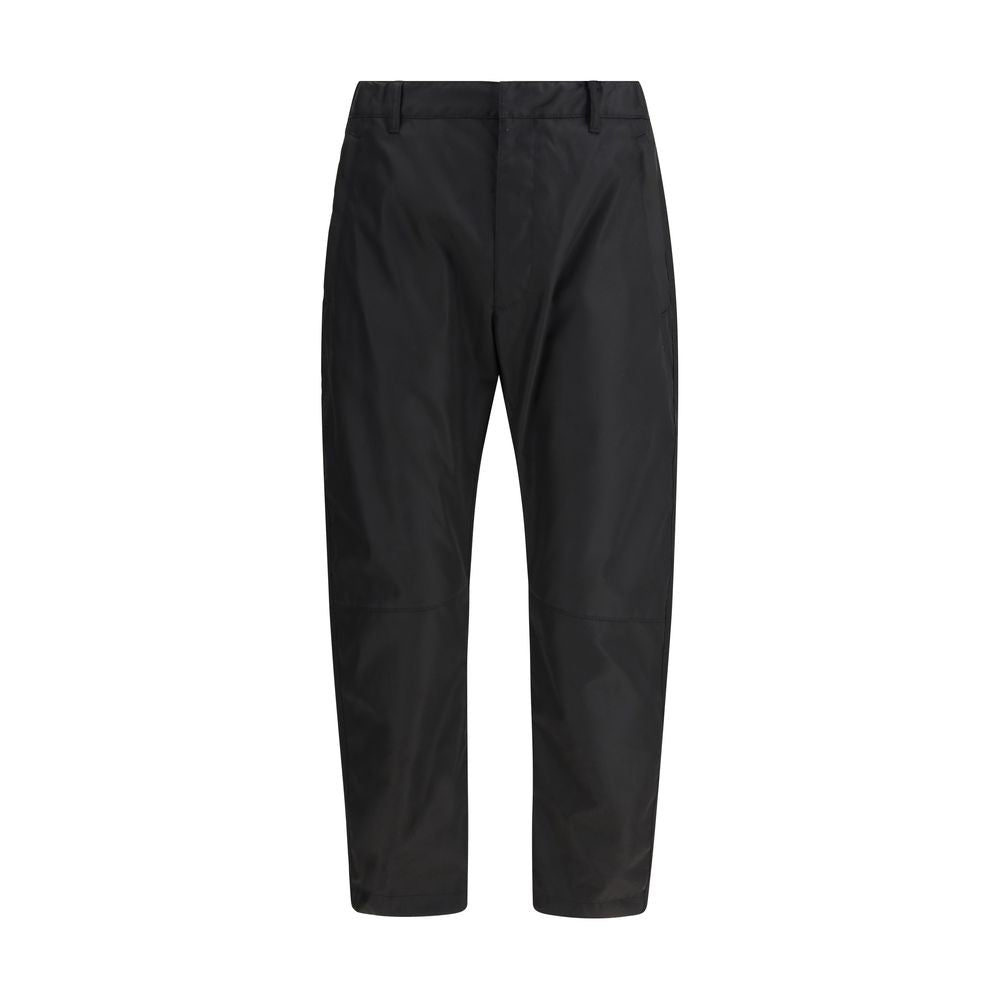 Pantalones casuales Prada de poliamida reciclada negros