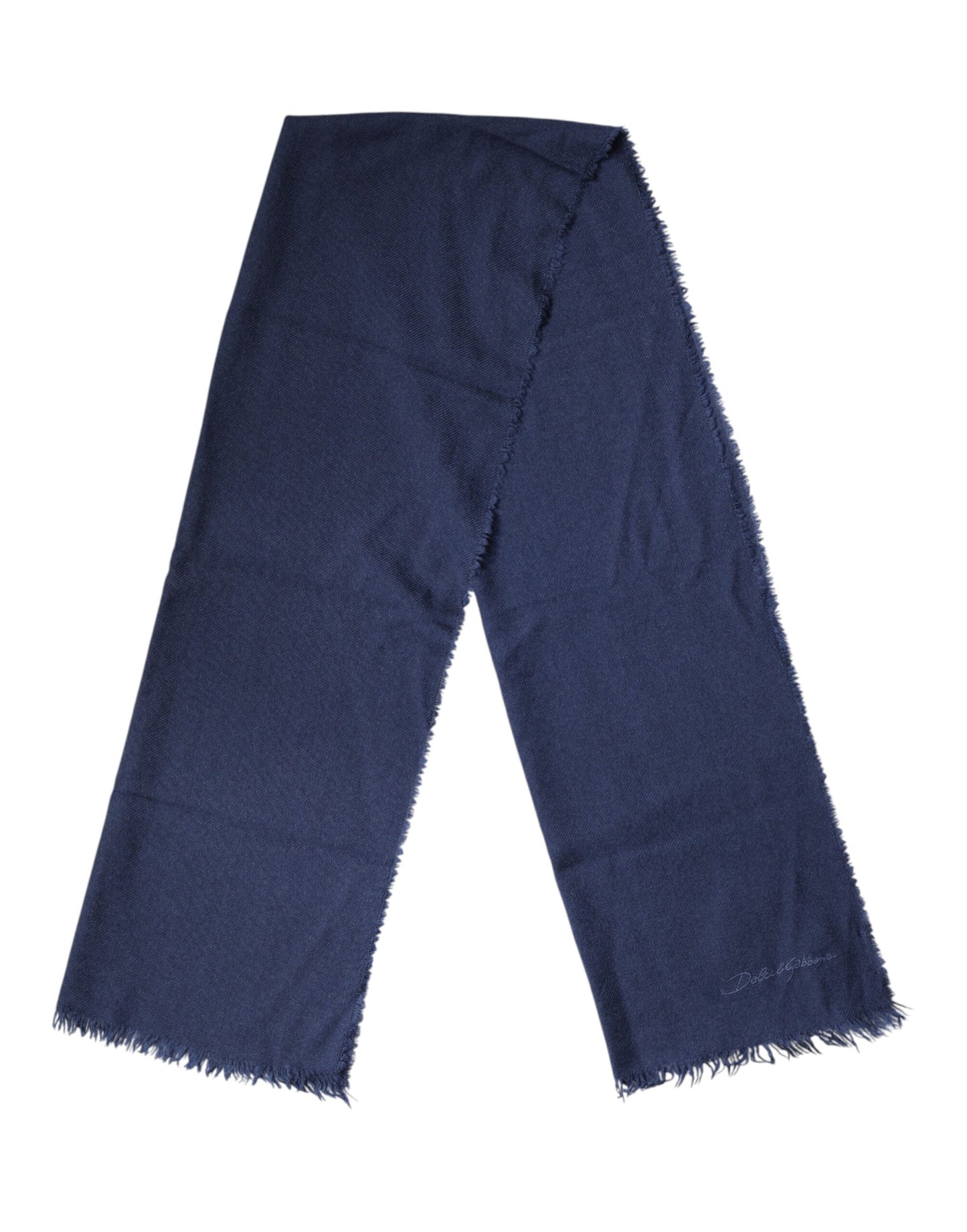 Fular de hombre Dolce & Gabbana azul de cachemir, bufanda chal