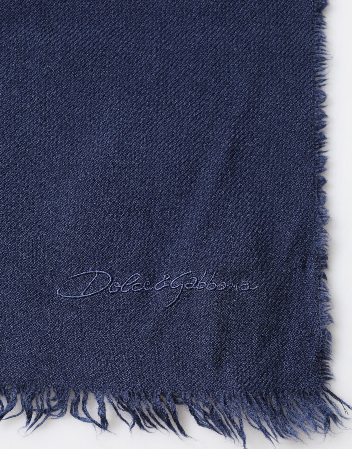 Fular de hombre Dolce & Gabbana azul de cachemir, bufanda chal