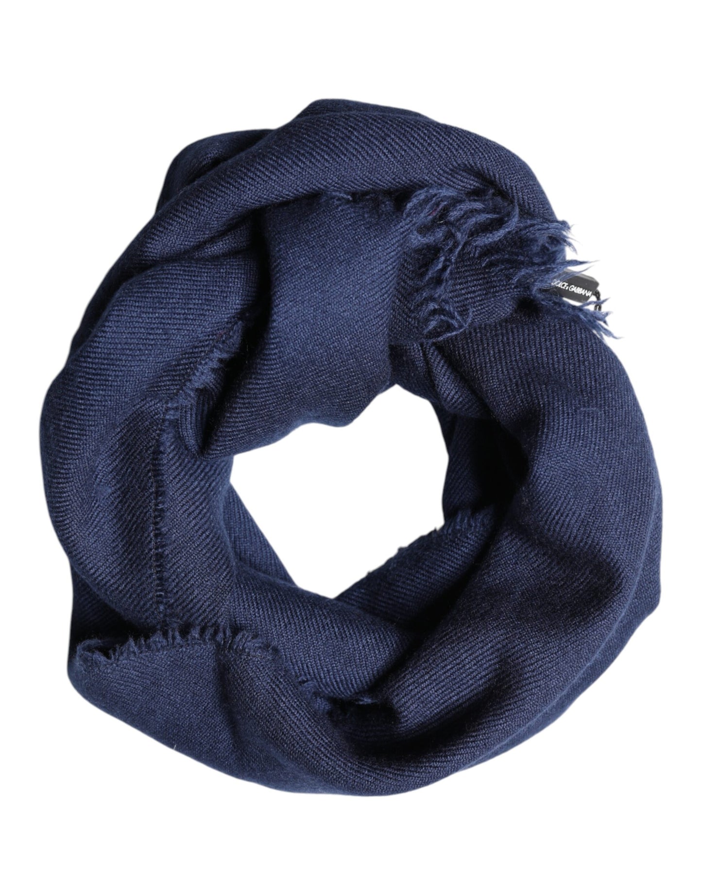Fular de hombre Dolce & Gabbana azul de cachemir, bufanda chal