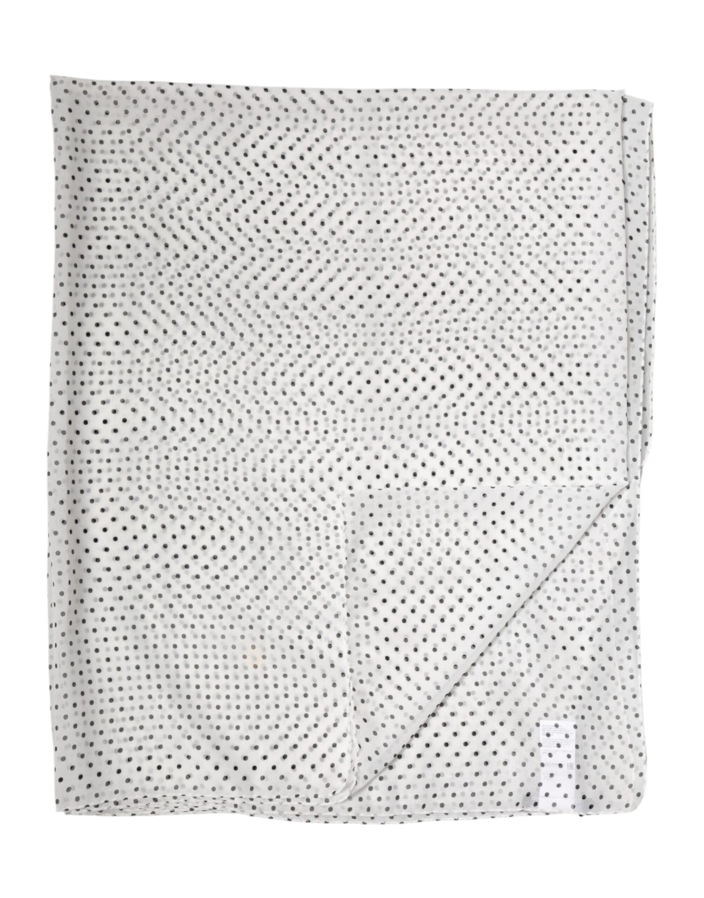 Pañuelo tipo chal Dolce & Gabbana de poliéster blanco con lunares