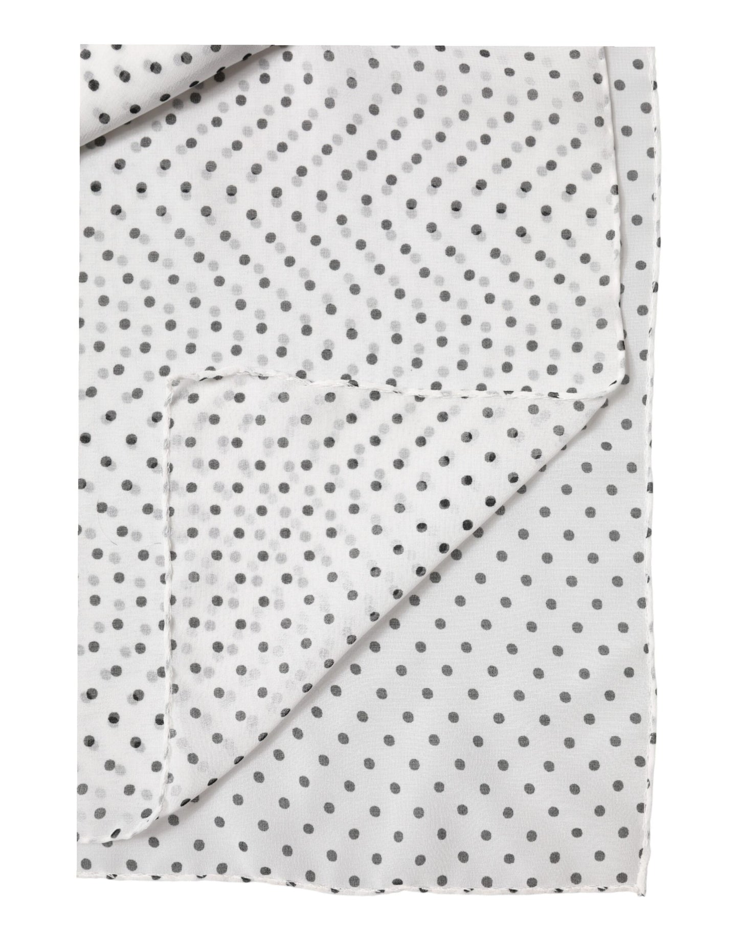 Pañuelo tipo chal Dolce & Gabbana de poliéster blanco con lunares