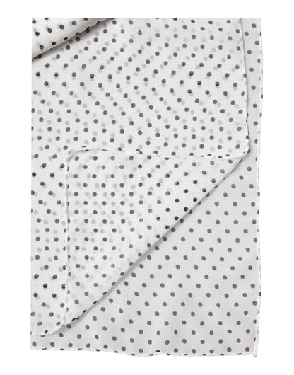 Pañuelo tipo chal Dolce & Gabbana de poliéster blanco con lunares