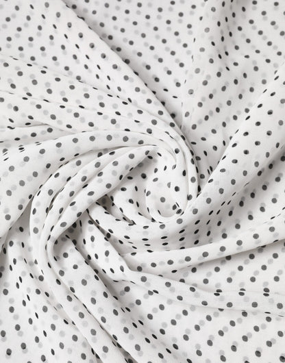 Pañuelo tipo chal Dolce & Gabbana de poliéster blanco con lunares