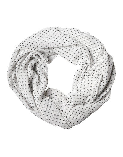 Pañuelo tipo chal Dolce & Gabbana de poliéster blanco con lunares