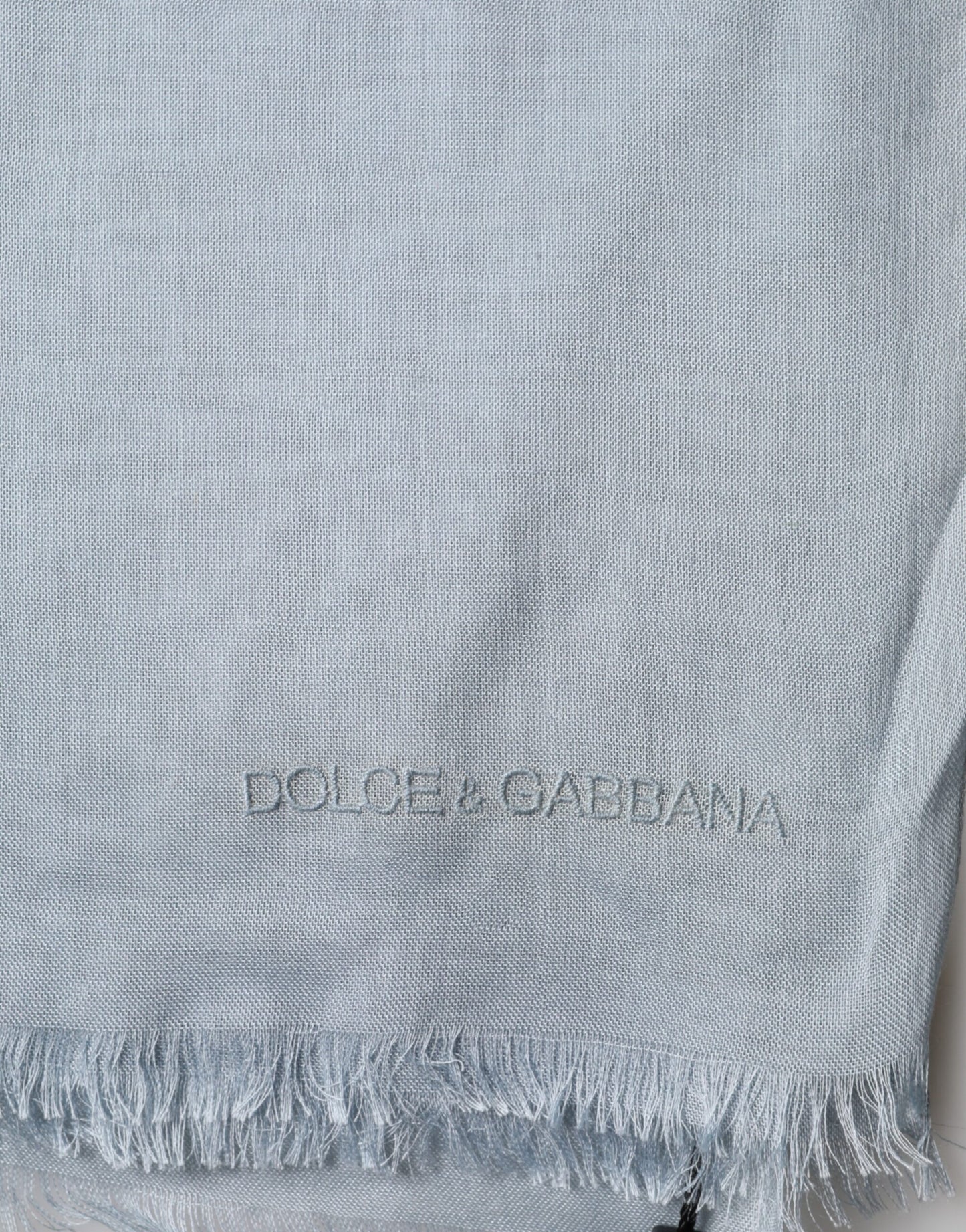 Chal de punto de cachemir Light Blue de Dolce & Gabbana