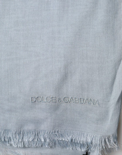 Chal de punto de cachemir Light Blue de Dolce & Gabbana