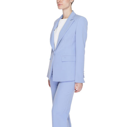 Silence Purple Polyester Blazer