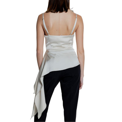 Silence Beige Polyester Top