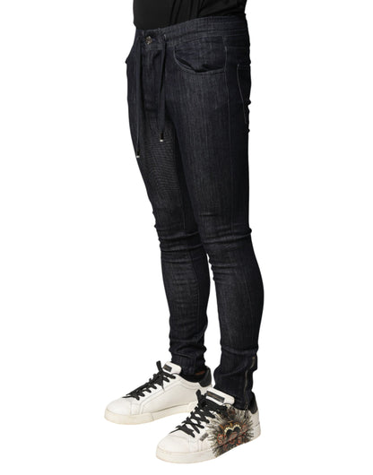 Dolce & Gabbana Vaqueros pitillo elásticos de algodón negro para hombre