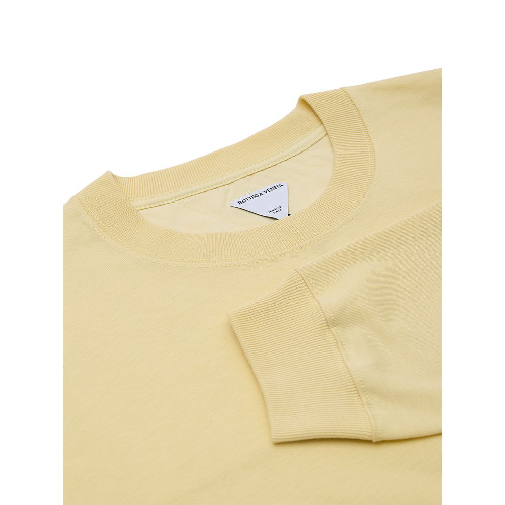 Sudadera de algodón amarilla Bottega Veneta