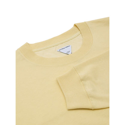 Sudadera de algodón amarilla Bottega Veneta