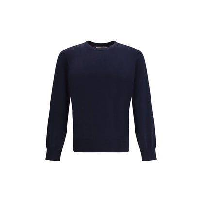 Sudadera azul de algodón Brunello Cucinelli