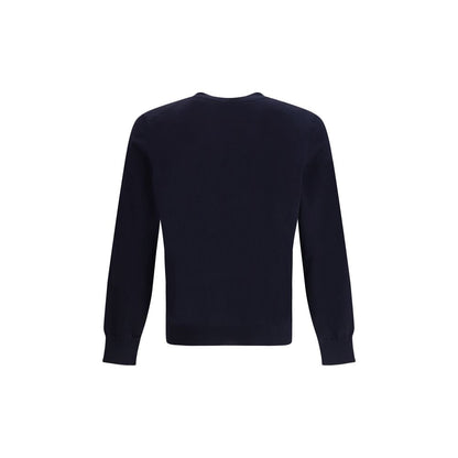 Sudadera azul de algodón Brunello Cucinelli