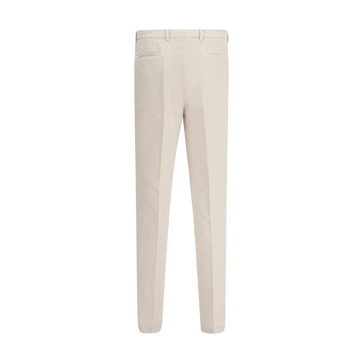 Brunello Cucinelli Pantalon décontracté en coton beige