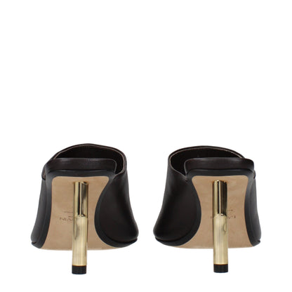 Lanvin Black Leather High Heel Pumps
