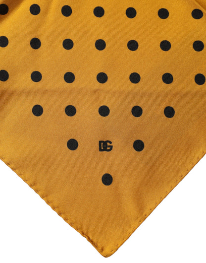 Pañuelo cuadrado Dolce & Gabbana de lunares naranjas