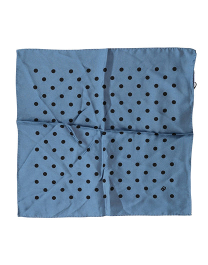 Pañuelo cuadrado de Dolce & Gabbana azul con lunares