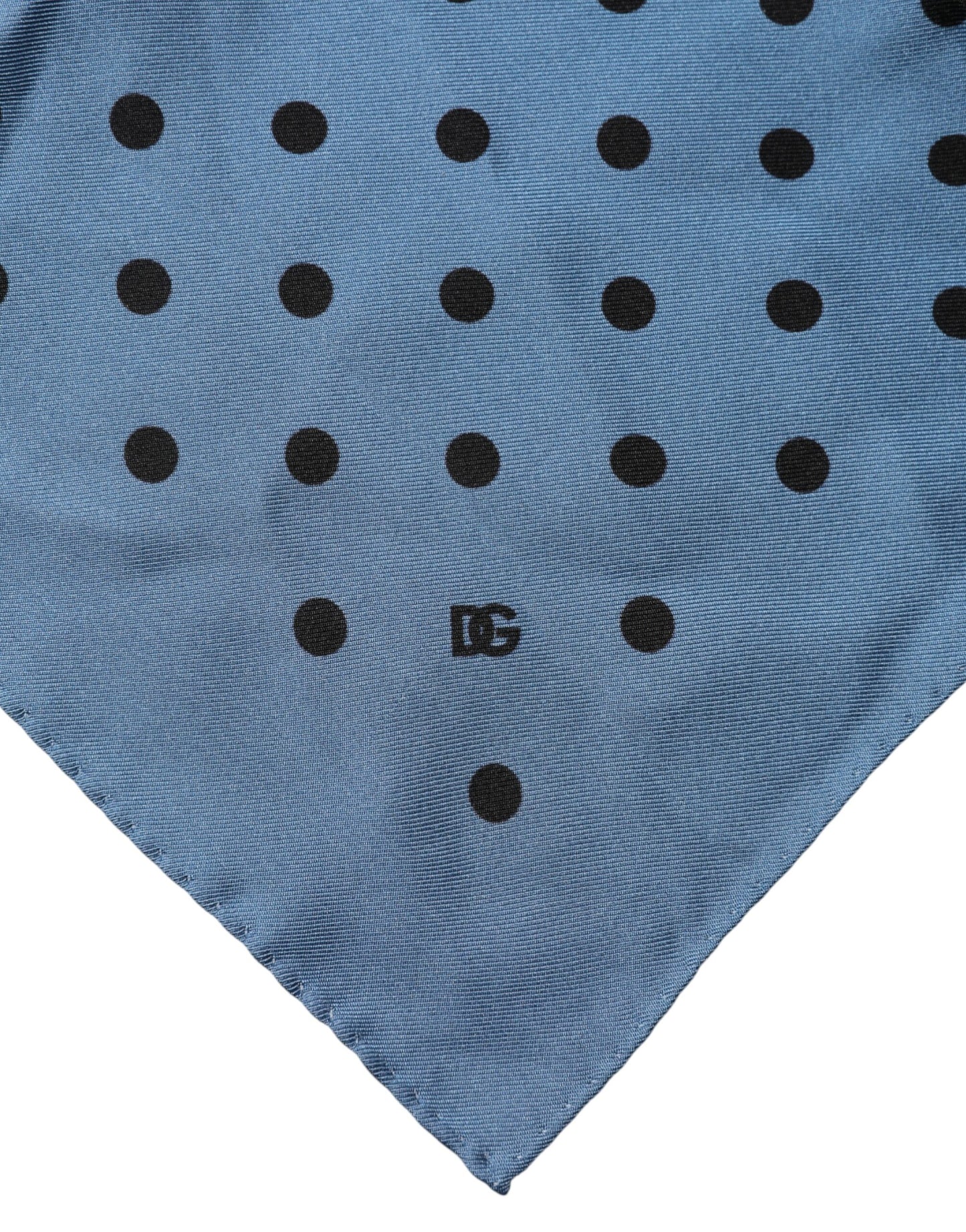 Pañuelo cuadrado de Dolce & Gabbana azul con lunares