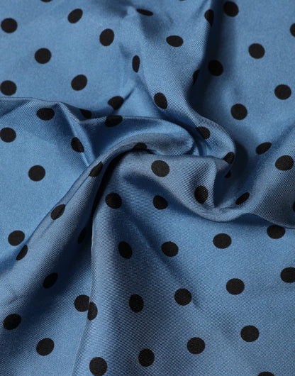 Pañuelo cuadrado de Dolce & Gabbana azul con lunares