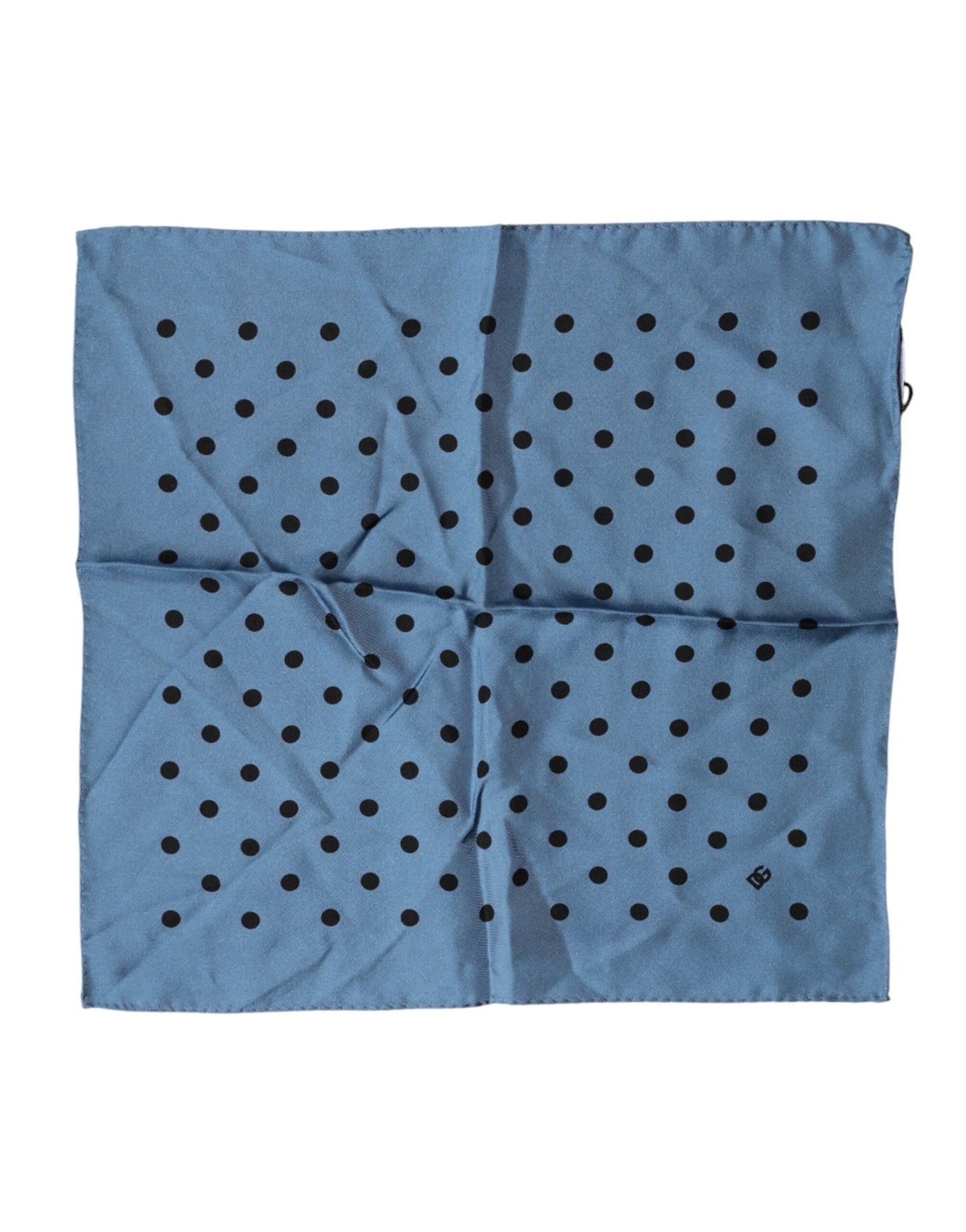 Pañuelo cuadrado de Dolce & Gabbana azul con lunares