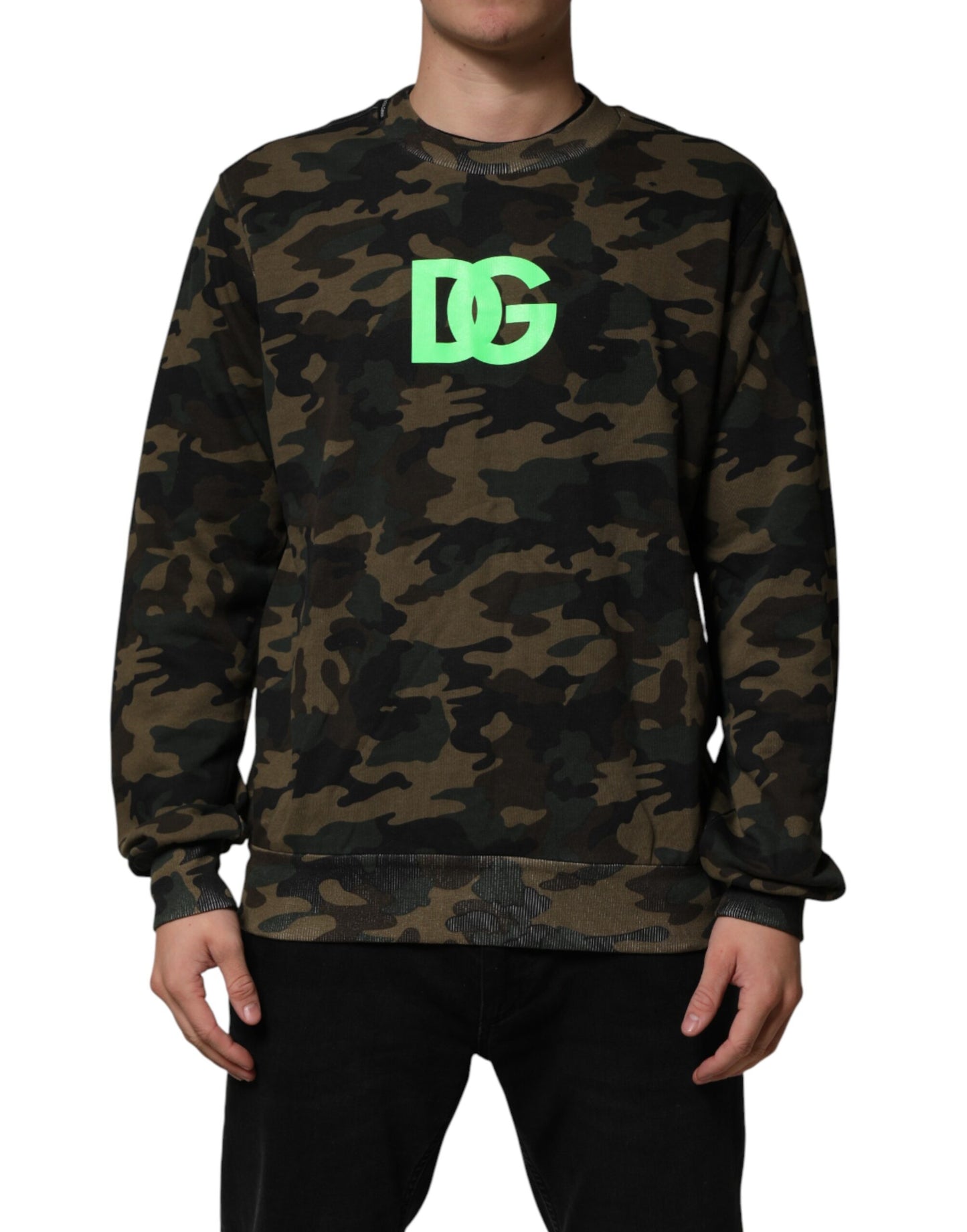 Sudadera de hombre Dolce & Gabbana camuflaje multicolor