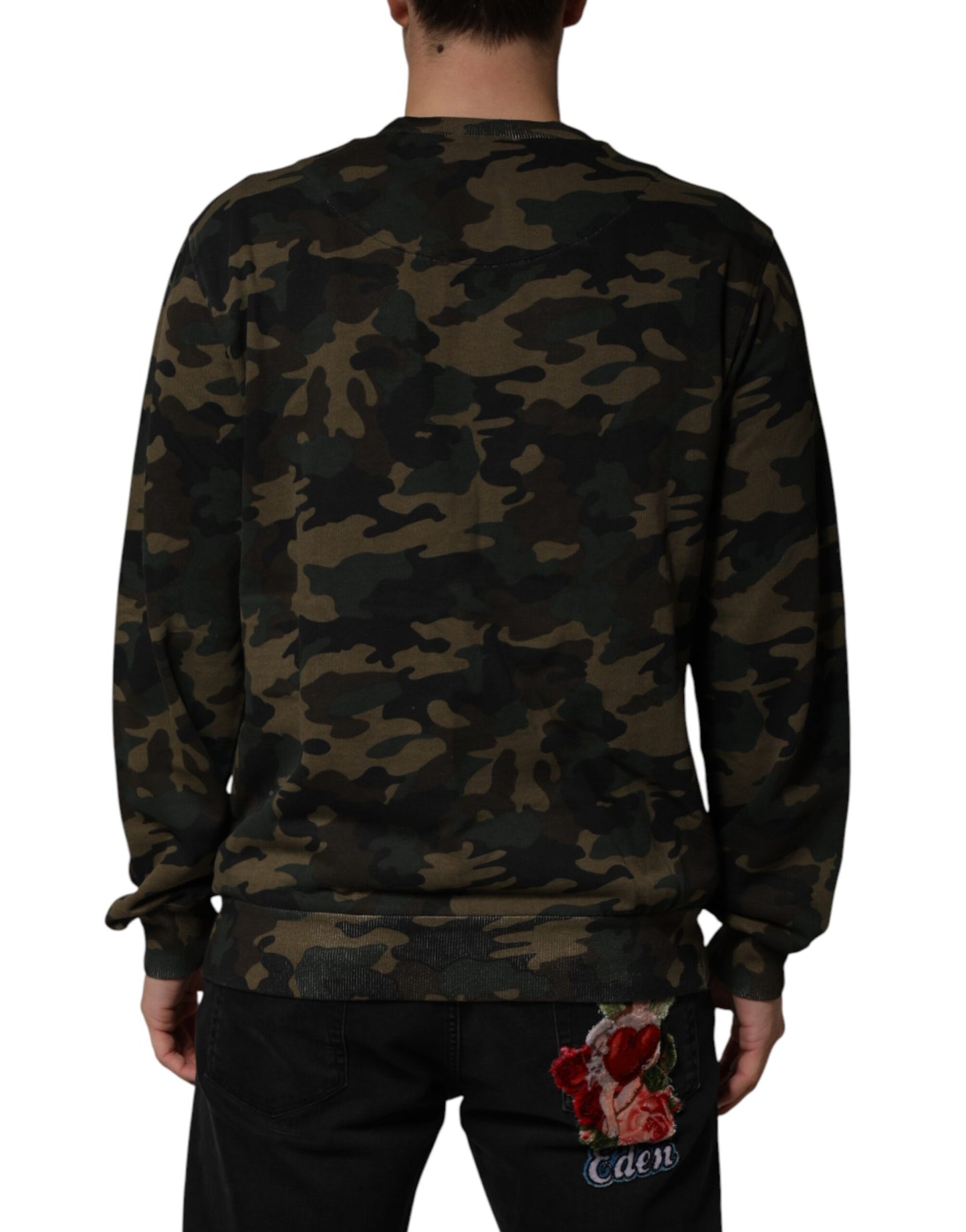 Sudadera de hombre Dolce & Gabbana camuflaje multicolor