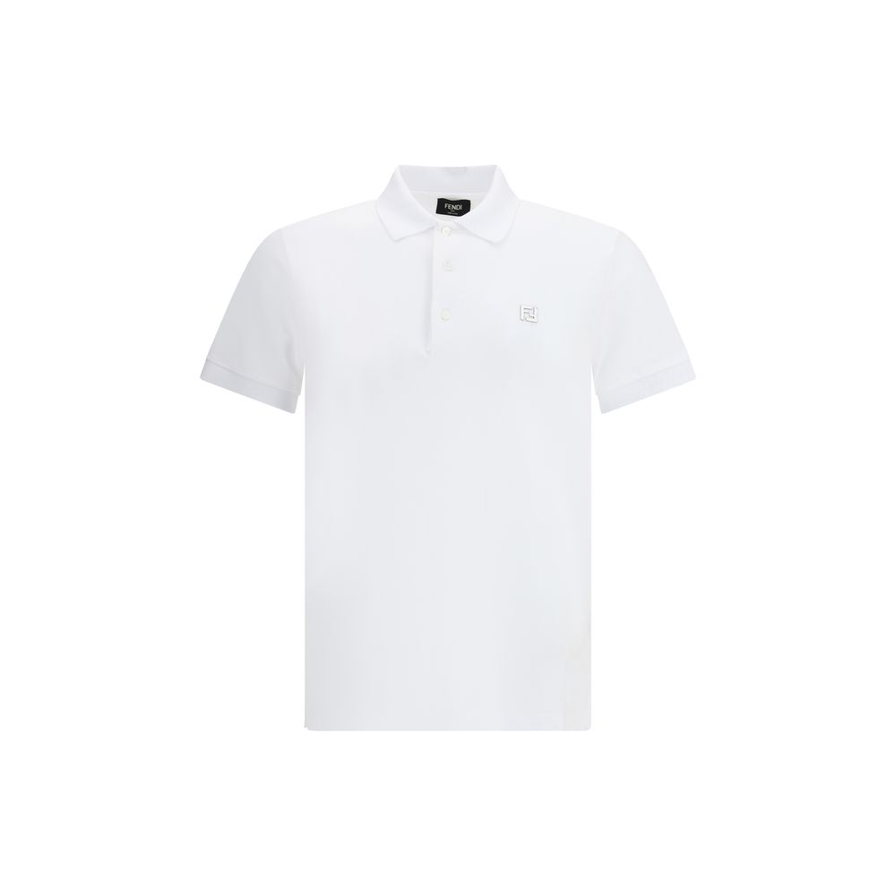 Polo Fendi de algodón blanco