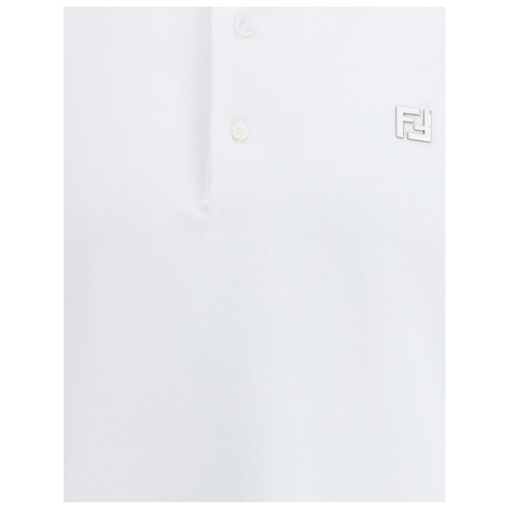 Polo Fendi de algodón blanco