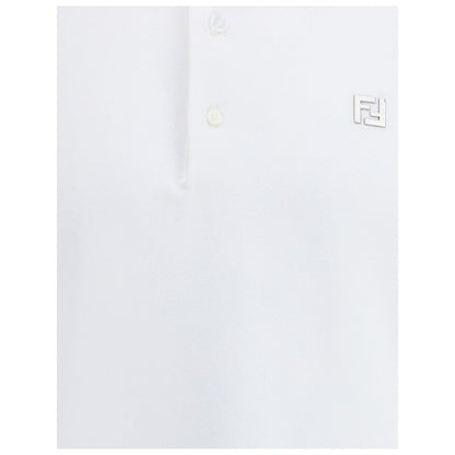 Polo Fendi de algodón blanco