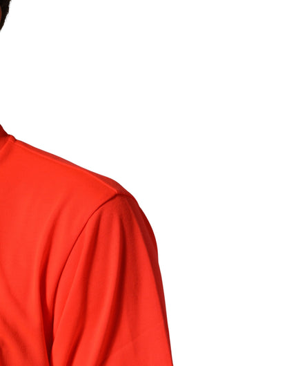T-shirt homme Dolce & Gabbana col rond polyester orange fluo