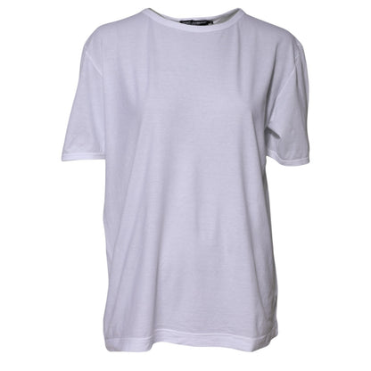 Camiseta Dolce & Gabbana de algodón blanco con cuello redondo y manga corta