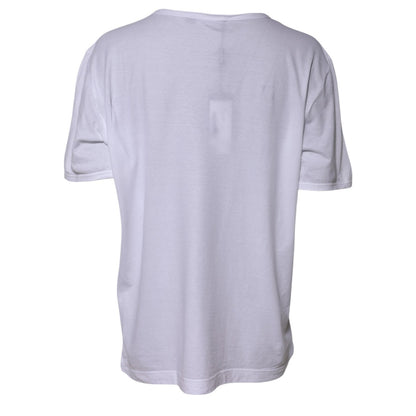 Camiseta Dolce & Gabbana de algodón blanco con cuello redondo y manga corta