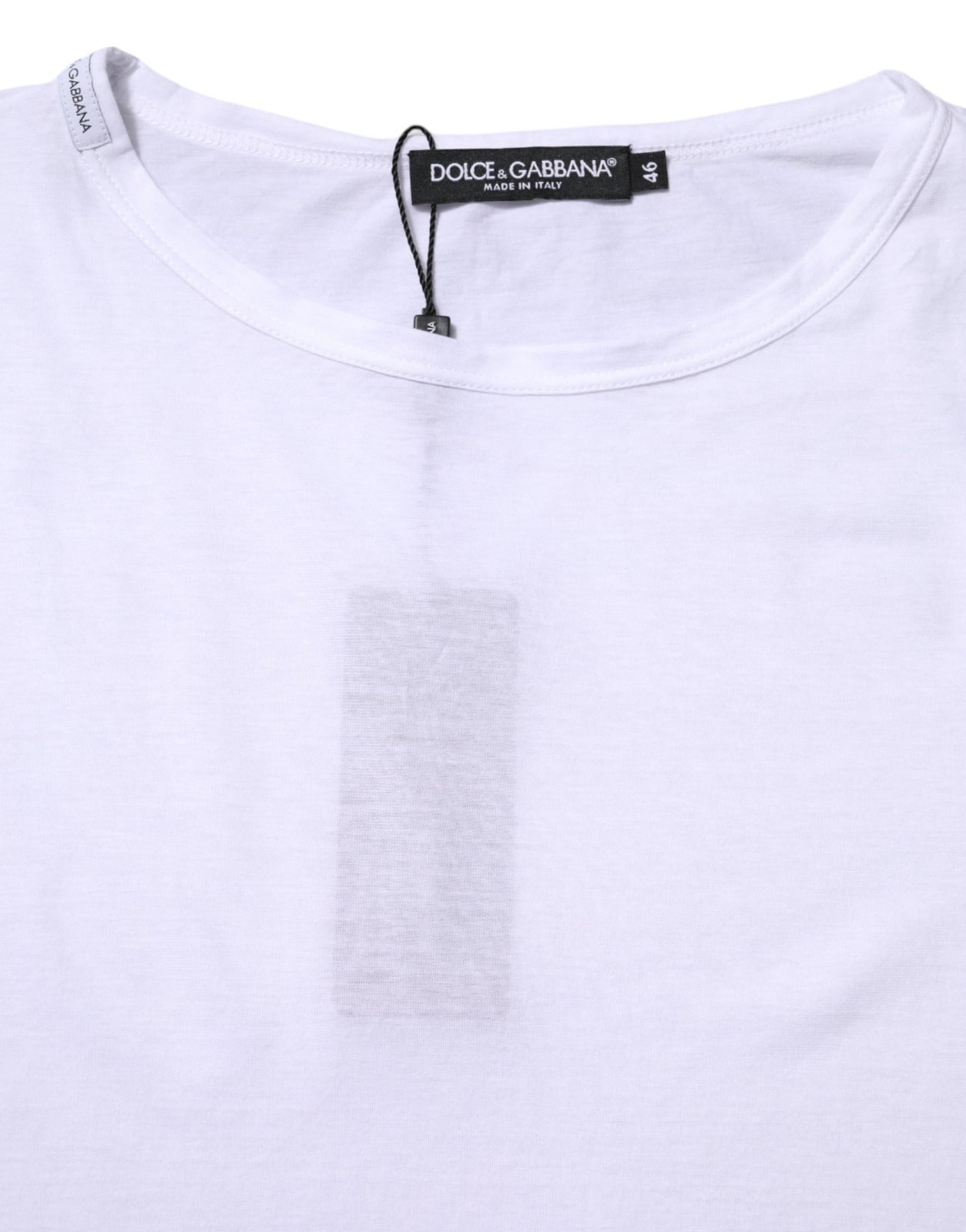 Camiseta Dolce & Gabbana de algodón blanco con cuello redondo y manga corta