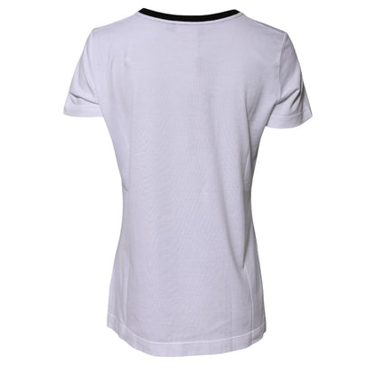 Camiseta Dolce & Gabbana de algodón blanca con cuello redondo Eleganza