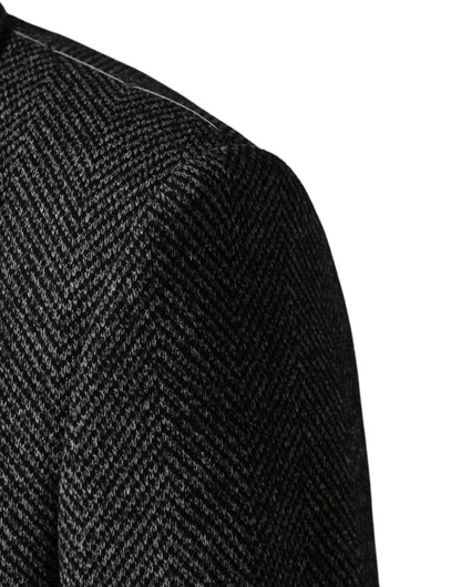Gabardina Larga Dolce & Gabbana de Mezcla de Lana Gris para Hombre