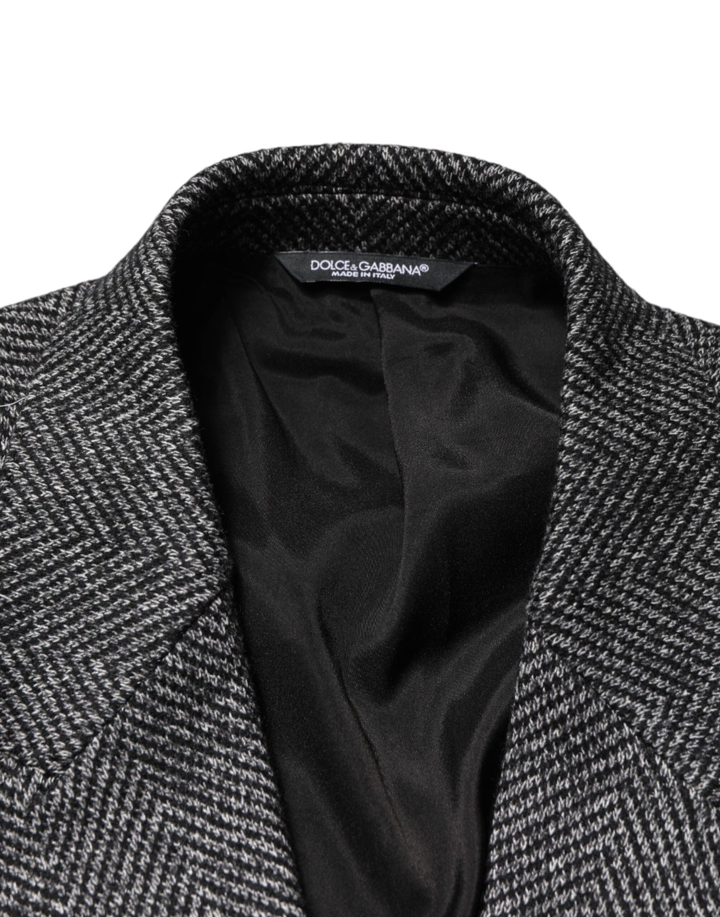 Gabardina Larga Dolce & Gabbana de Mezcla de Lana Gris para Hombre