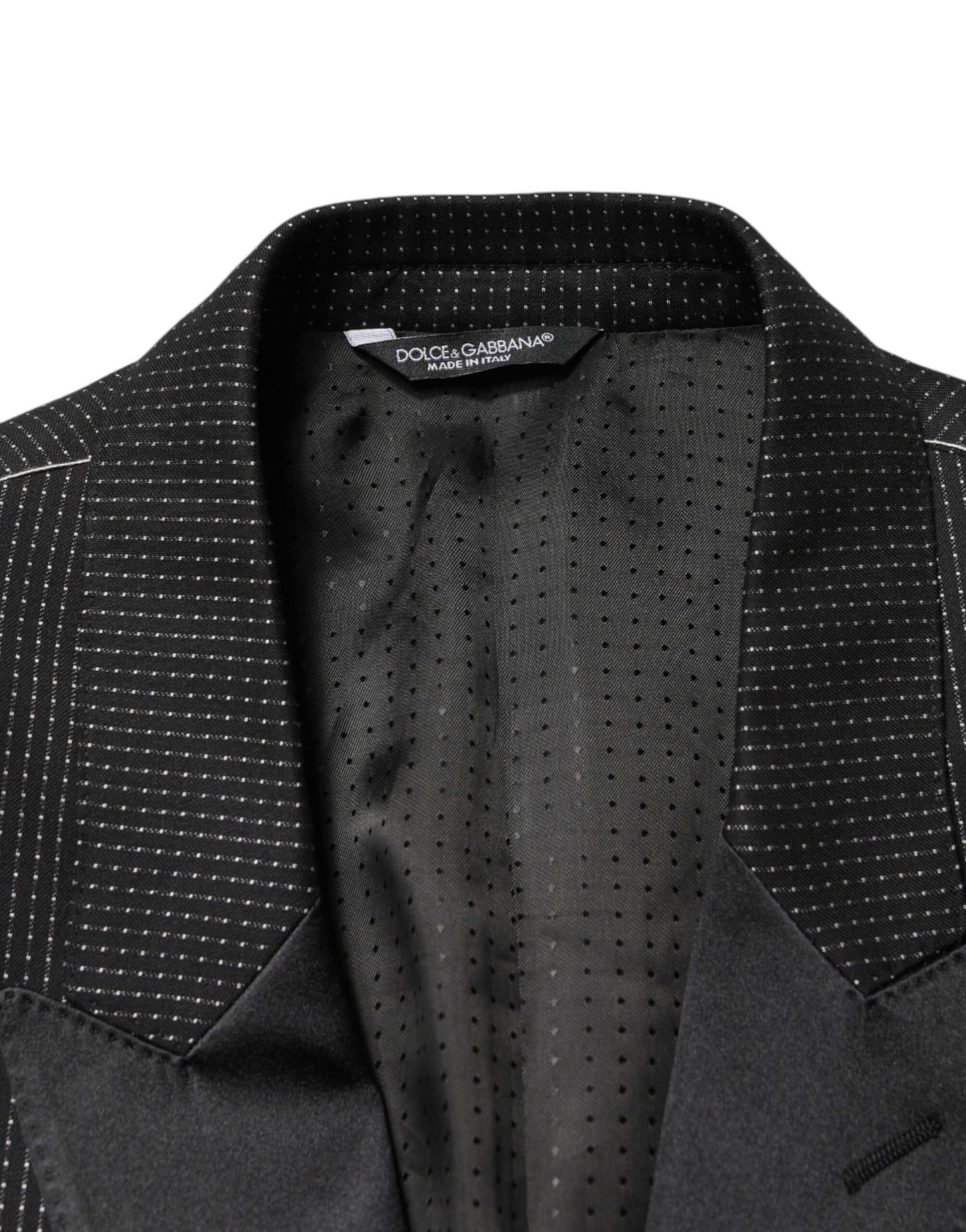 Chaqueta americana de esmoquin negra de Dolce & Gabbana de un solo botón