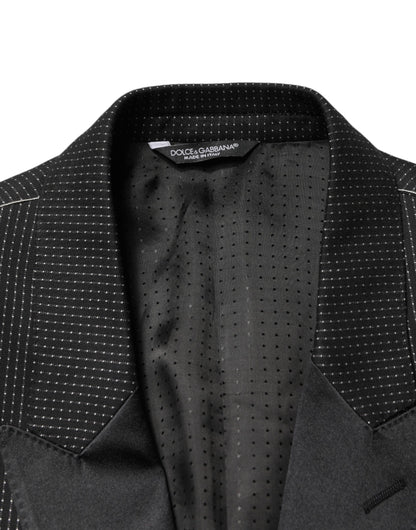 Chaqueta americana de esmoquin negra de Dolce & Gabbana de un solo botón