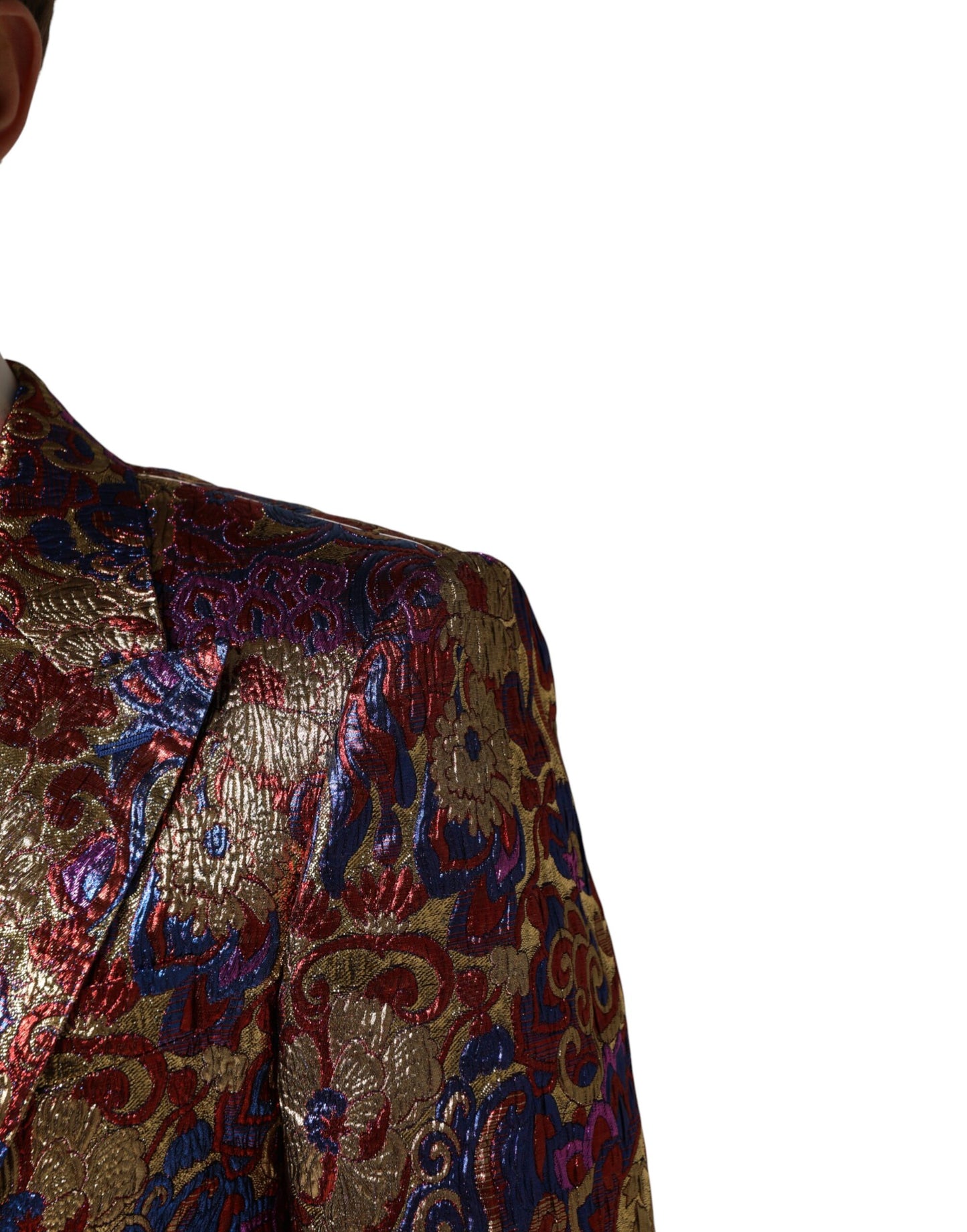 Blazer Dolce & Gabbana de jacquard multicolor con un solo botón