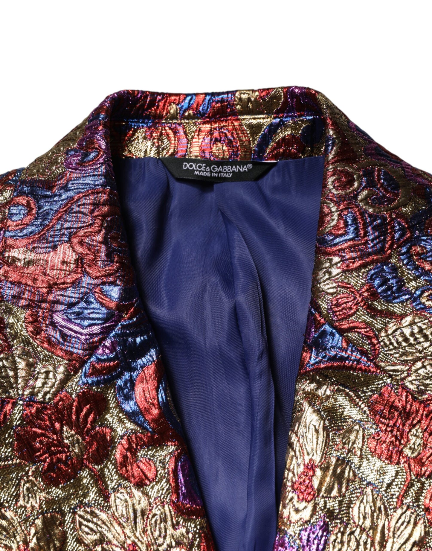 Blazer Dolce & Gabbana de jacquard multicolor con un solo botón
