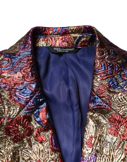 Blazer Dolce & Gabbana de jacquard multicolor con un solo botón