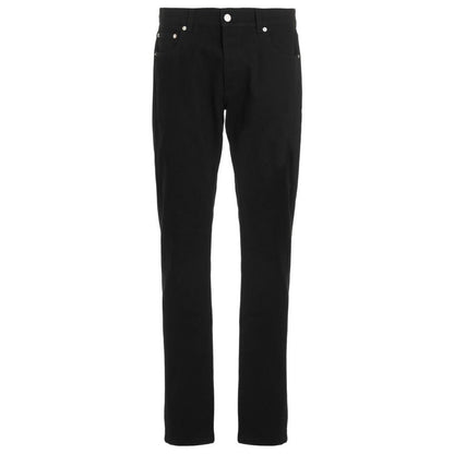 Alexander McQueen Black Cotton Skinny Jeans