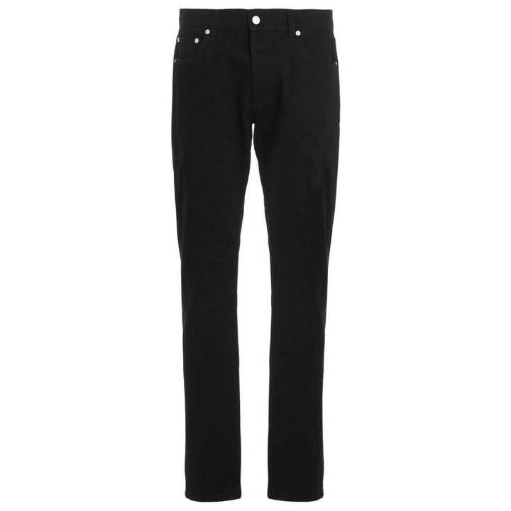 Alexander McQueen Black Cotton Skinny Jeans