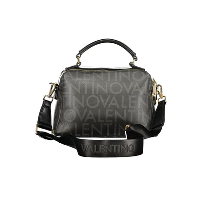 Mario Valentino Nero Poliuretano Donna Bag with Adjustable and Removable Strap