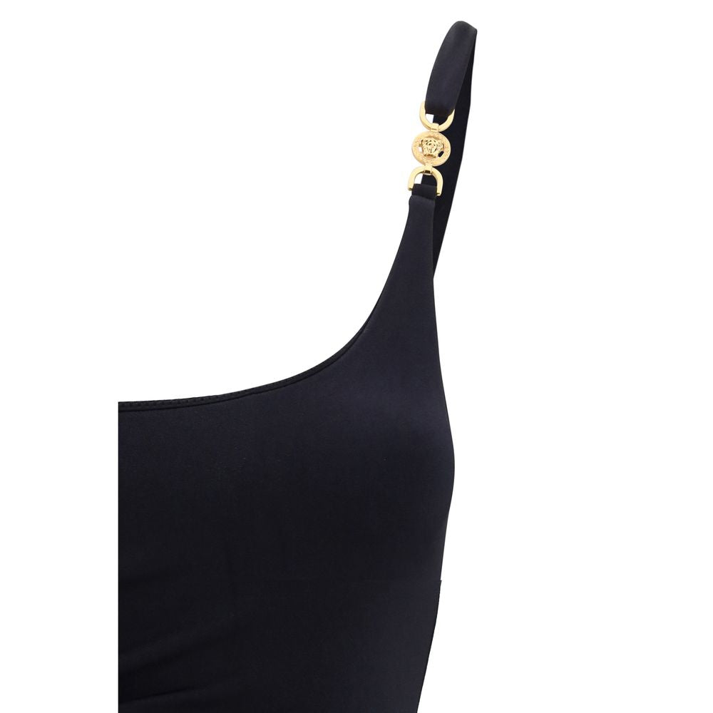 Bañador Versace de una pieza de poliamida negra