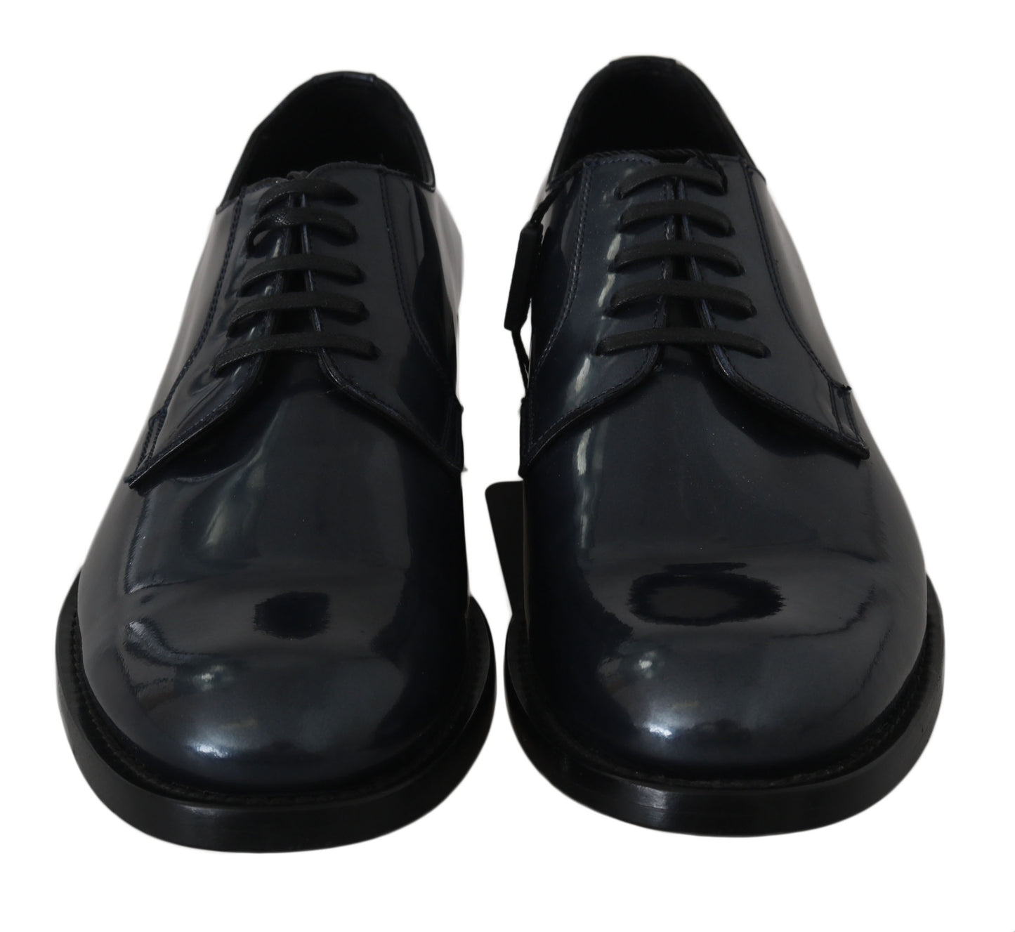 Chaussures richelieu de ville formelles en cuir bleu Dolce & Gabbana