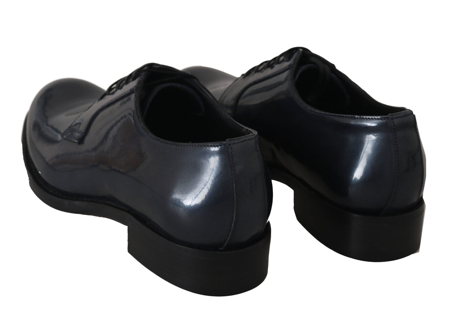 Chaussures richelieu de ville formelles en cuir bleu Dolce & Gabbana