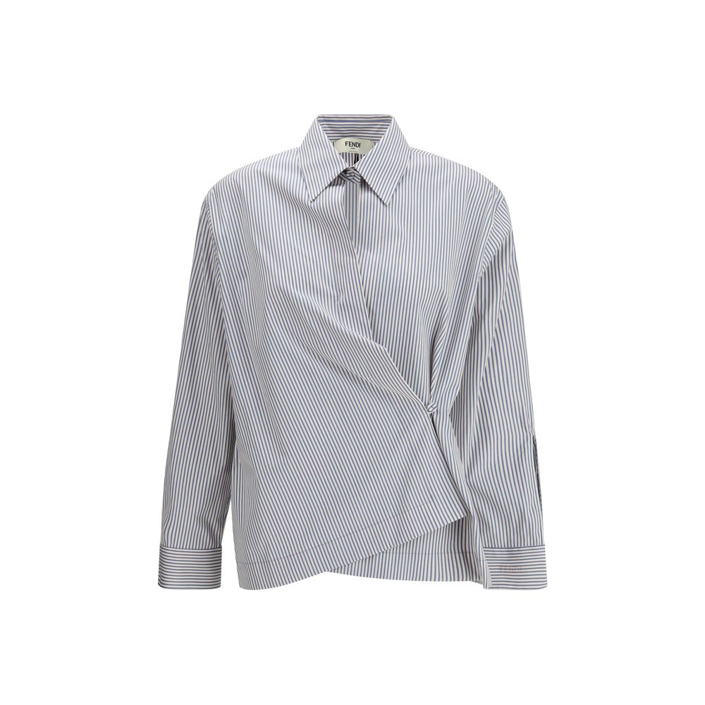 Camisa Fendi de algodón con patrón multicolor
